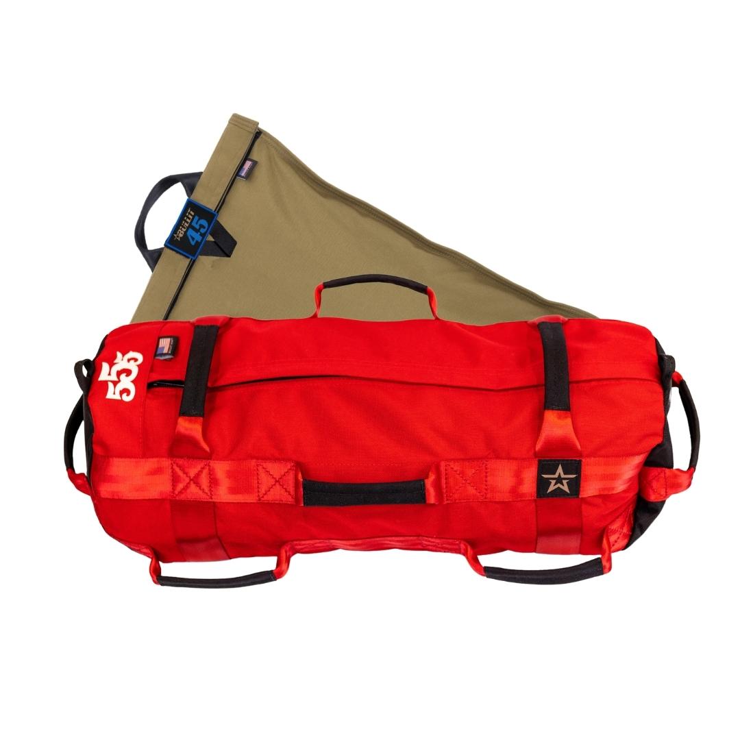 BASE TRAINING BAG (555 Fitness in Red) | 25-80lbs