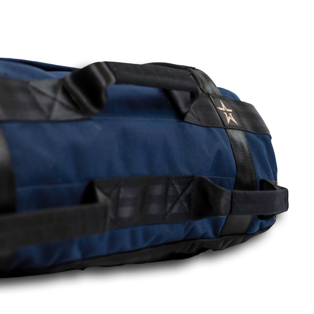 Navy 1000D black seatbelt web with  8 handles
