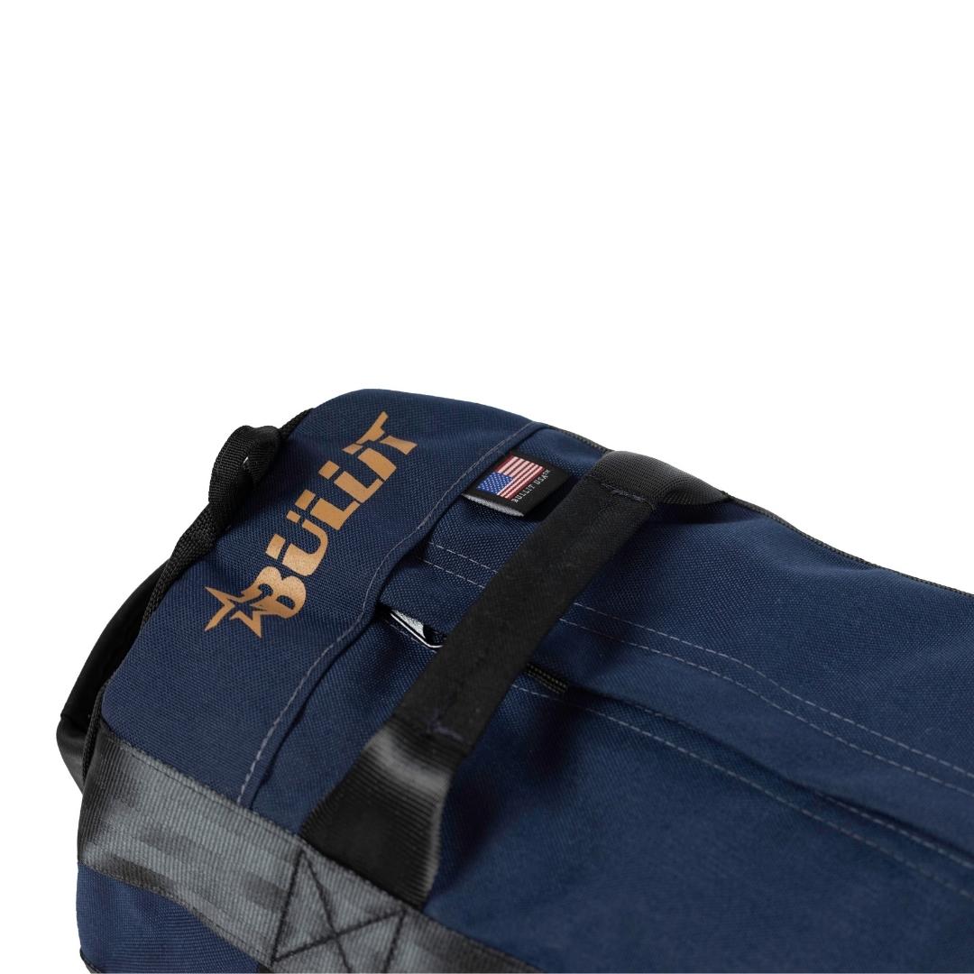 Navy 1000D black seatbelt web with 8 handles