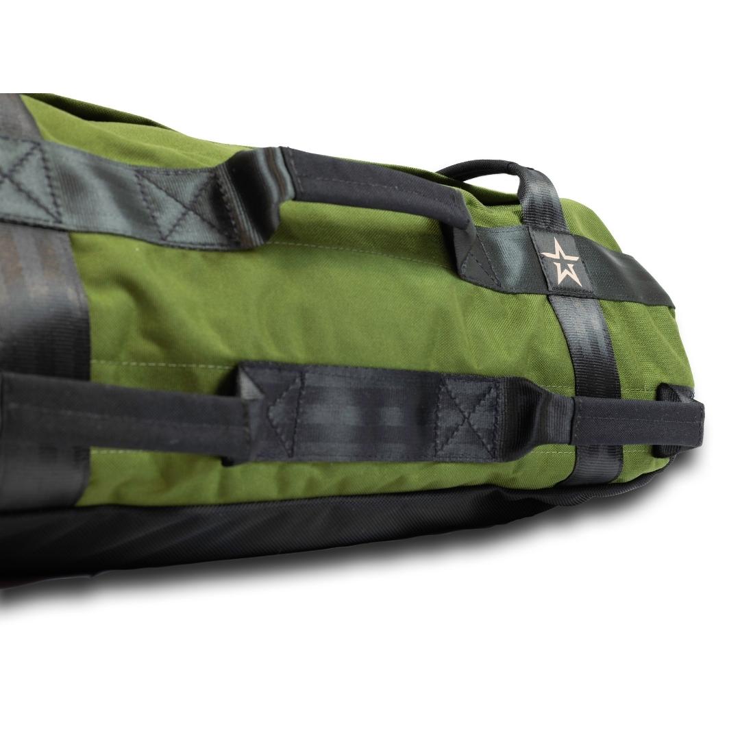 OD Green 1000D black seatbelt web with  8 handles