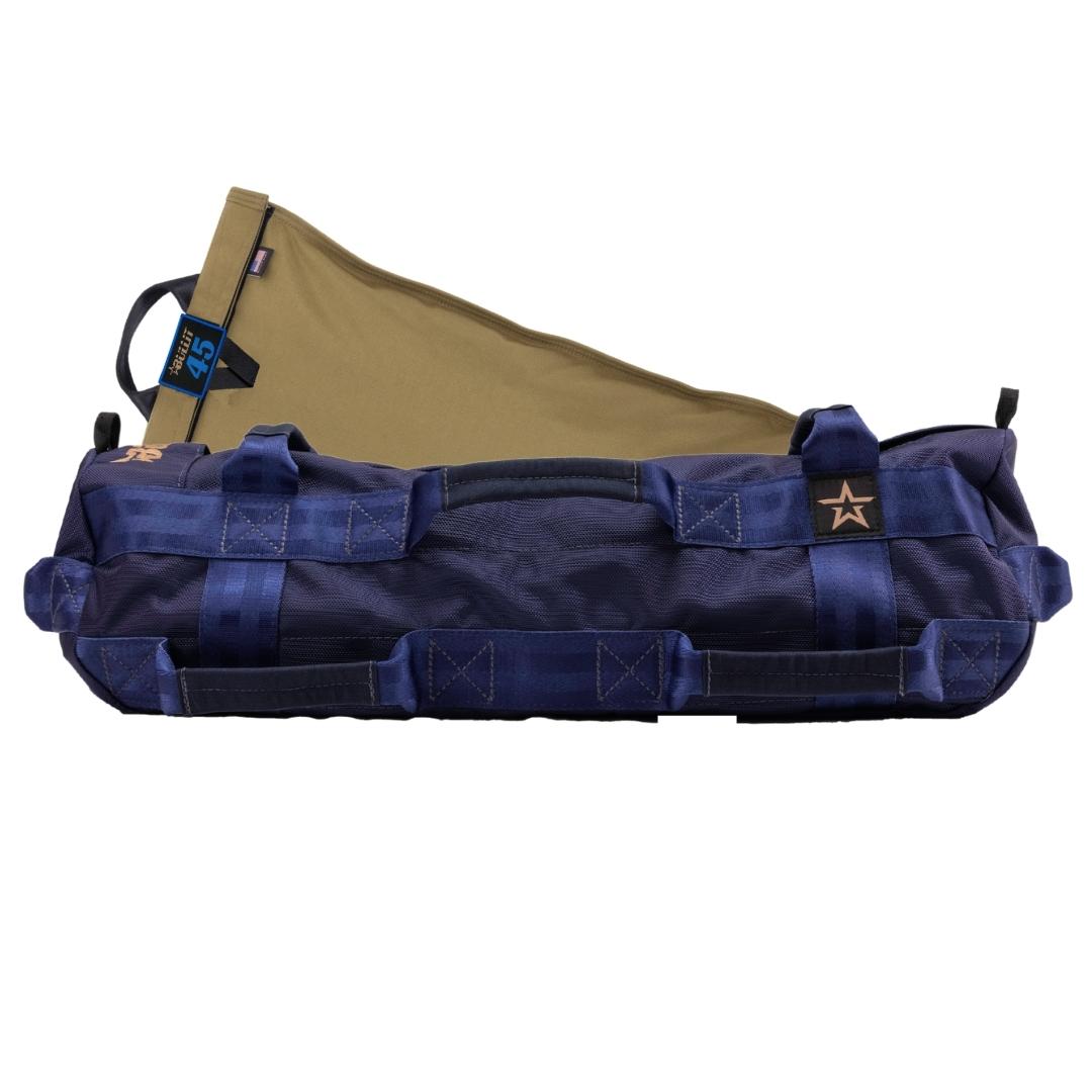 Navy Blue Ballistic fabric navy blue seatbelt web coyote filler 10 handles