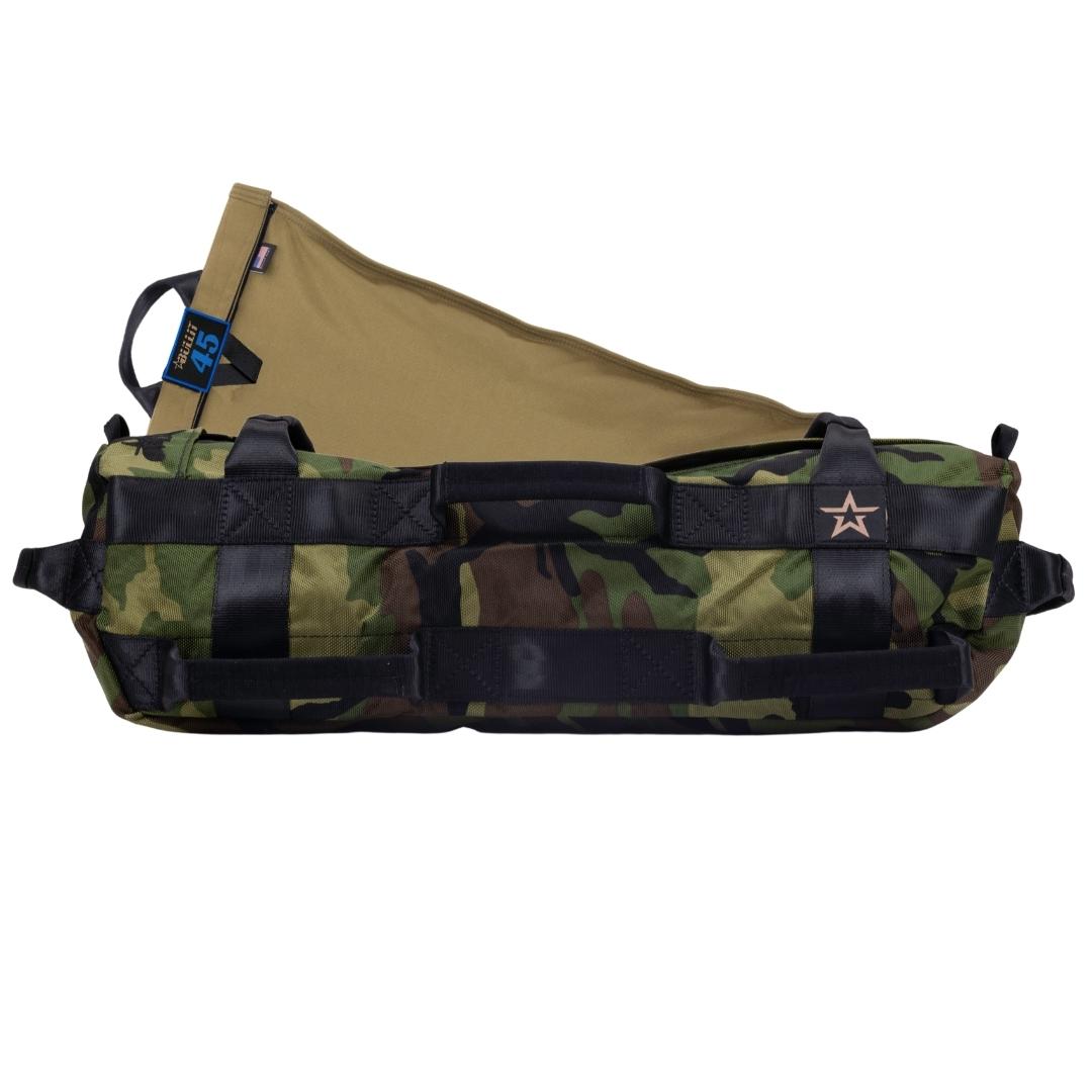 Woodland Camo Ballistic fabric black seatbelt web coyote filler 10 handles